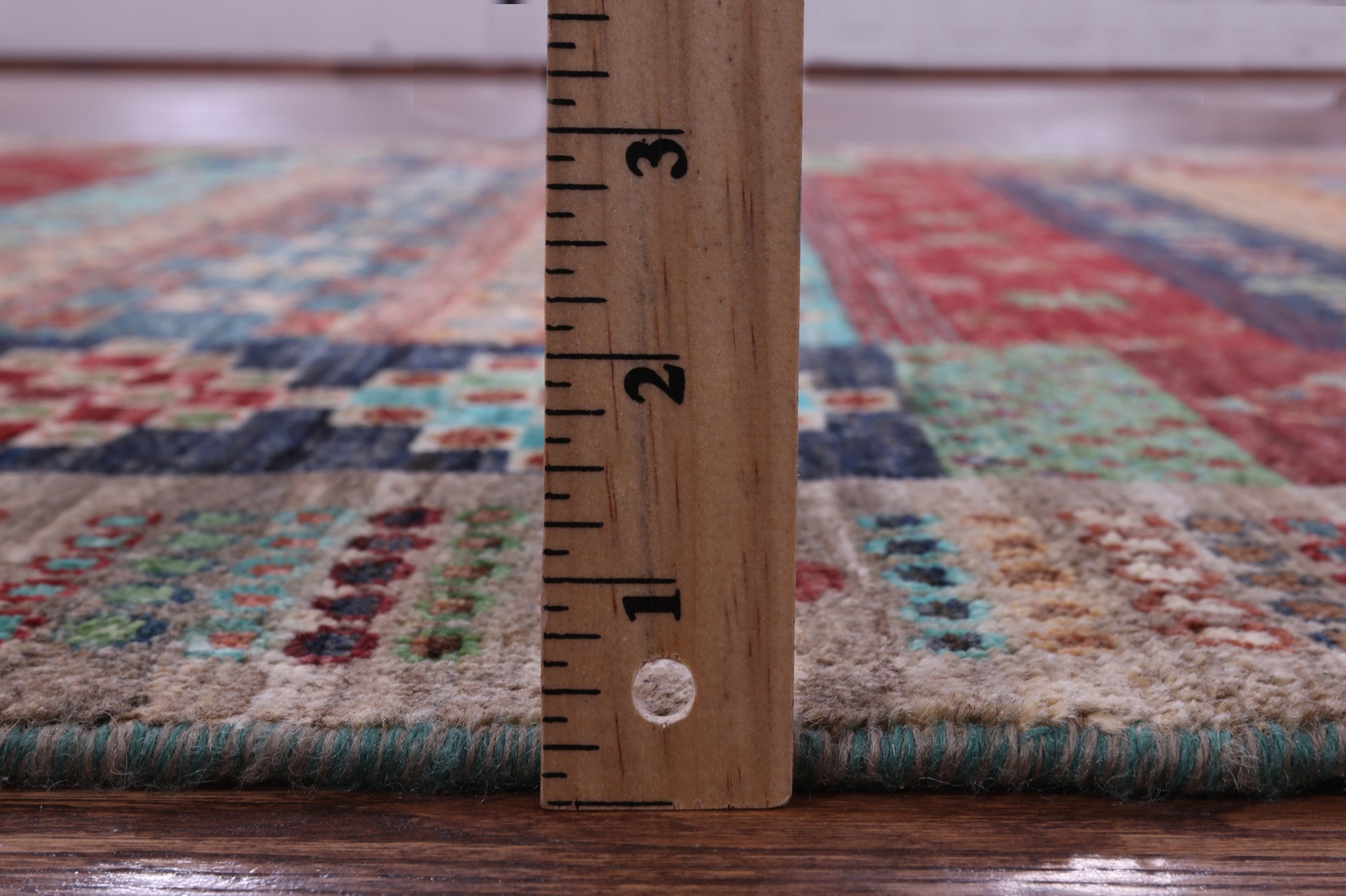 Tribal Persian Gabbeh Hand Knotted Wool Rug - 5' 0" X 6' 10" - Golden Nile