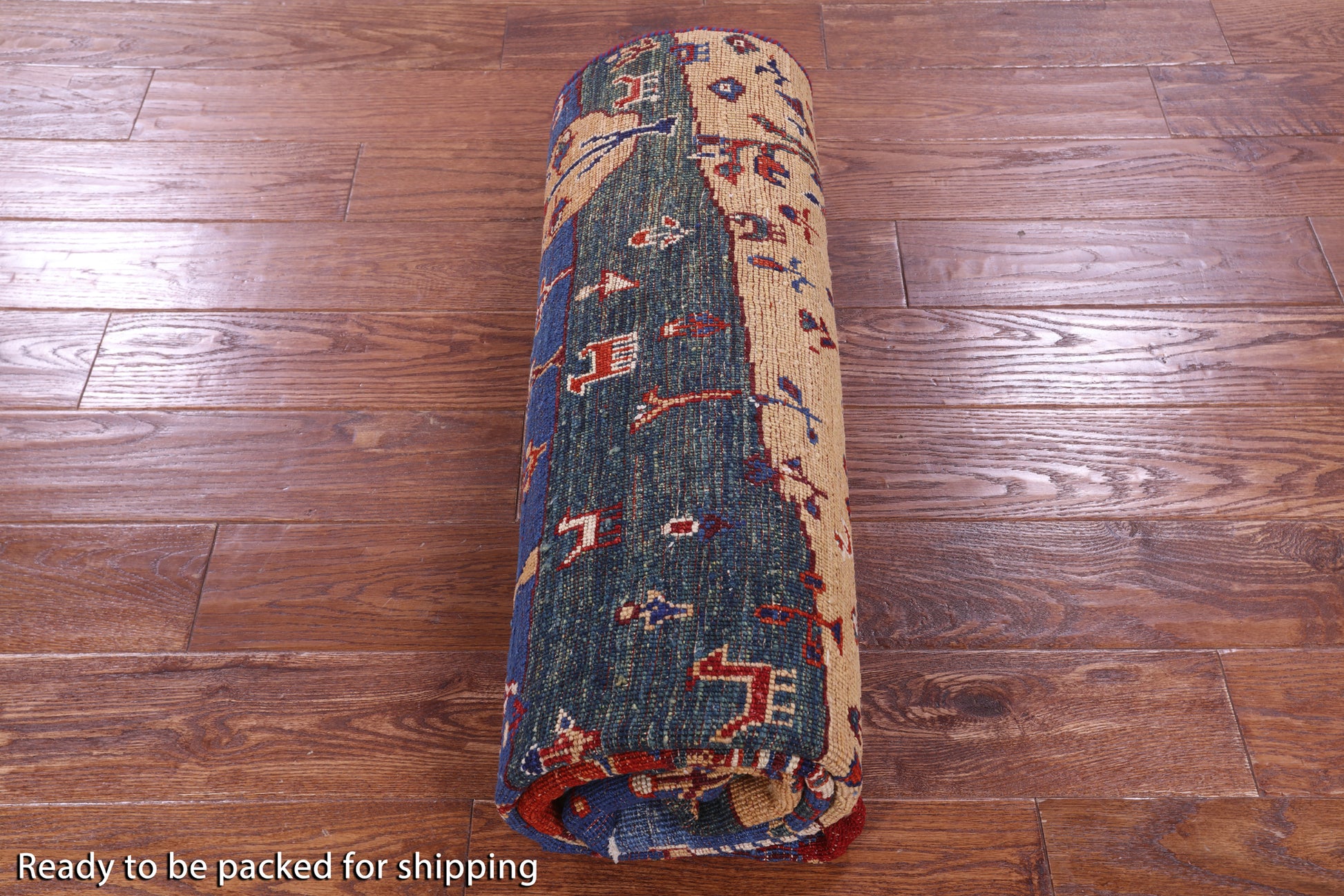 Tribal Persian Gabbeh Hand Knotted Wool Rug - 4' 11" X 7' 8" - Golden Nile
