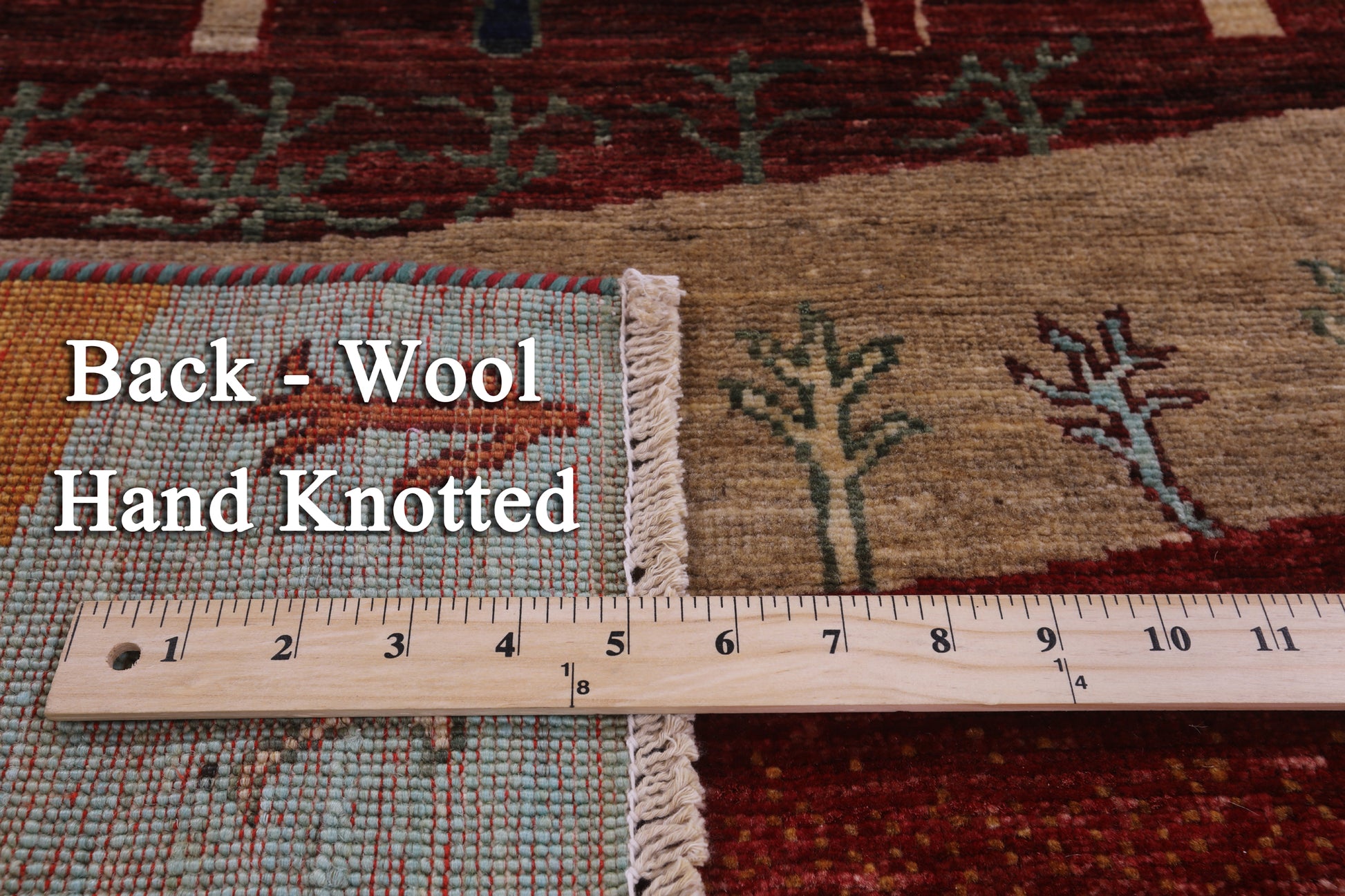Tribal Persian Gabbeh Hand Knotted Wool Rug - 5' 2" X 6' 10" - Golden Nile