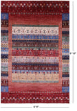 Tribal Persian Gabbeh Hand Knotted Wool Rug - 6' 9" X 9' 10" - Golden Nile