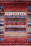 Tribal Persian Gabbeh Hand Knotted Wool Rug - 6' 9" X 9' 10" - Golden Nile
