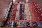 Tribal Persian Gabbeh Hand Knotted Wool Rug - 6' 9" X 9' 10" - Golden Nile