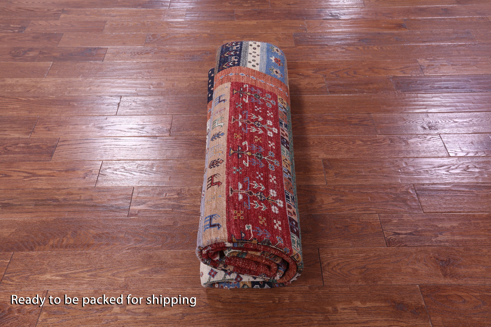 Tribal Persian Gabbeh Hand Knotted Wool Rug - 6' 9" X 9' 10" - Golden Nile