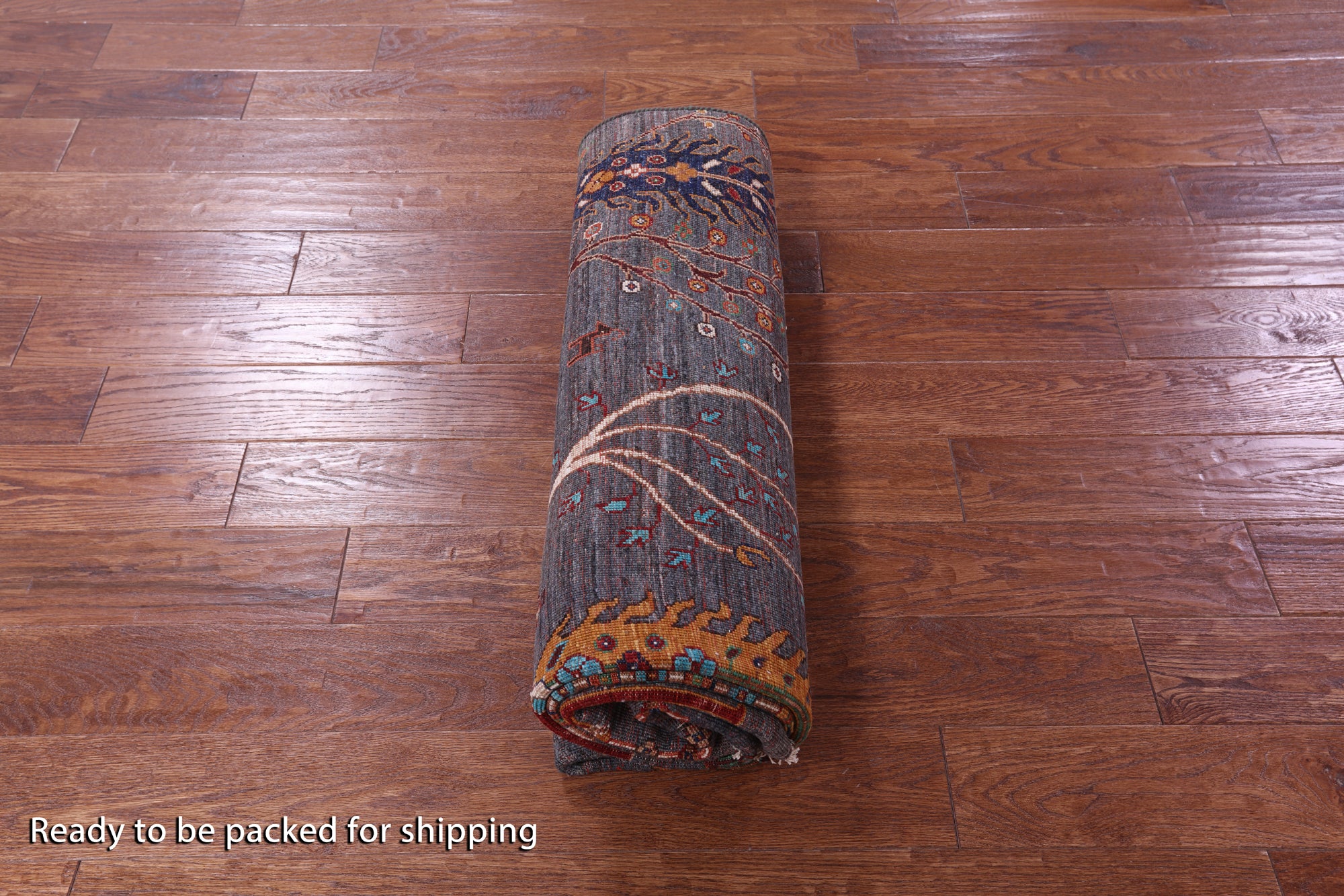 Tribal Persian Gabbeh Hand Knotted Wool Rug - 5' 8" X 7' 11" - Golden Nile
