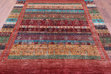 Tribal Persian Gabbeh Handmade Wool Rug - 6' 8" X 9' 9" - Golden Nile