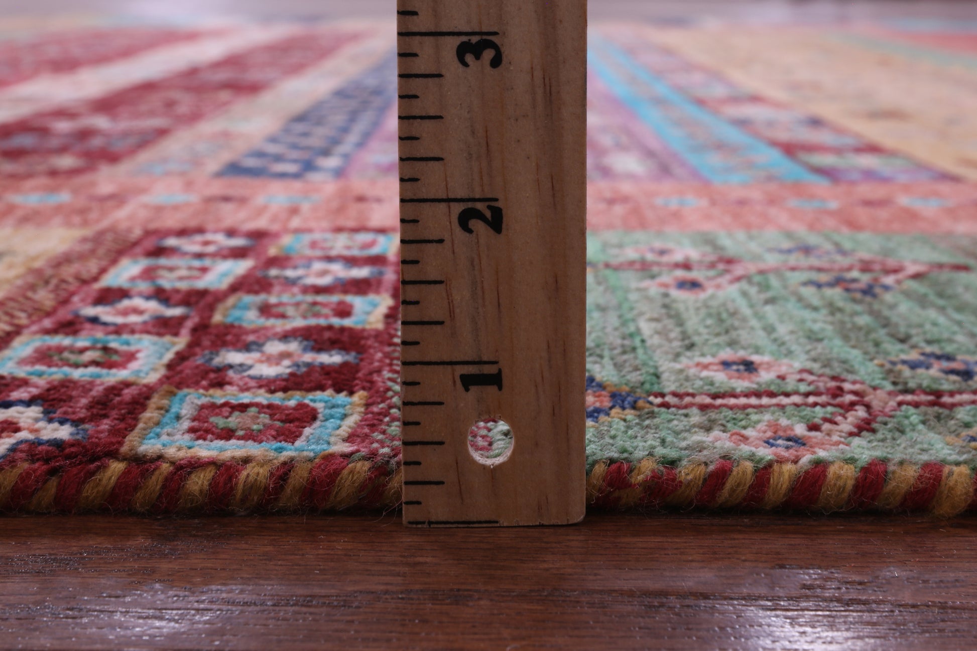 Tribal Persian Gabbeh Handmade Wool Rug - 6' 8" X 9' 9" - Golden Nile