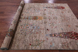 Tribal Persian Gabbeh Hand Knotted Wool Rug - 6' 9" X 9' 10" - Golden Nile