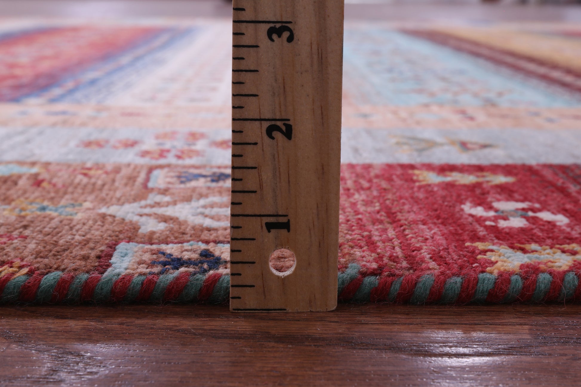 Tribal Persian Gabbeh Hand Knotted Wool Rug - 6' 4" X 9' 11" - Golden Nile