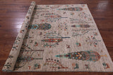 Tribal Persian Gabbeh Hand Knotted Wool Rug - 6' 8" X 9' 7" - Golden Nile