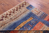 Tribal Persian Gabbeh Hand Knotted Wool Rug - 7' 0" X 9' 11" - Golden Nile