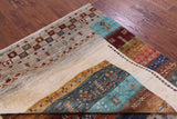 Tribal Persian Gabbeh Hand Knotted Wool Rug - 6' 10" X 9' 11" - Golden Nile