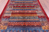 Tribal Persian Gabbeh Hand Knotted Wool Rug - 6' 7" X 9' 10" - Golden Nile