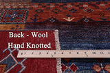 Tribal Persian Gabbeh Hand Knotted Wool Rug - 6' 7" X 9' 10" - Golden Nile