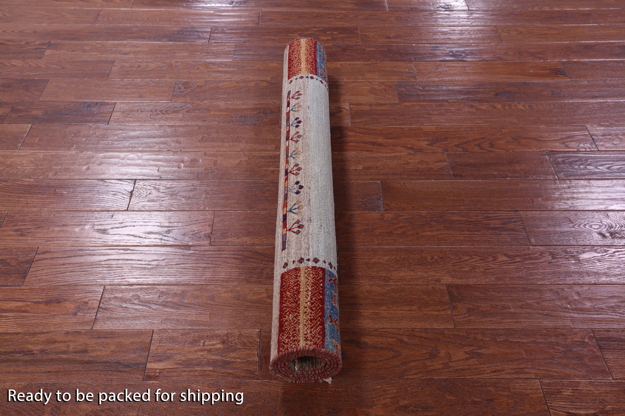 Tribal Persian Gabbeh Hand Knotted Wool Rug - 4' 0" X 5' 9" - Golden Nile