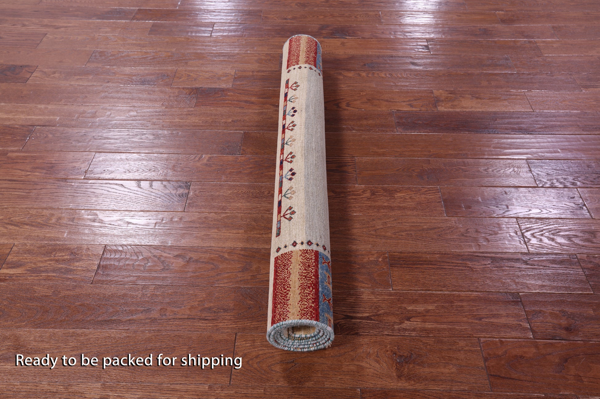 Tribal Persian Gabbeh Hand Knotted Wool Rug - 4' 0" X 5' 10" - Golden Nile
