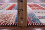 Tribal Persian Gabbeh Hand Knotted Wool Rug - 3' 4" X 4' 10" - Golden Nile