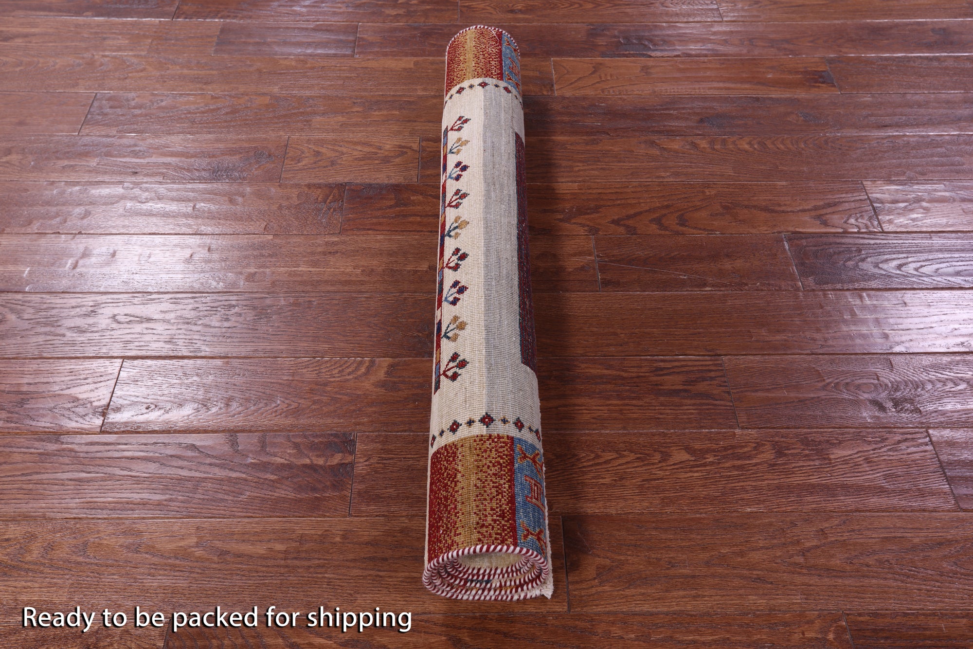 Tribal Persian Gabbeh Hand Knotted Wool Rug - 3' 4" X 4' 10" - Golden Nile