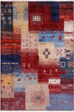 Tribal Persian Gabbeh Hand Knotted Wool Rug - 2' 9" X 4' 1" - Golden Nile