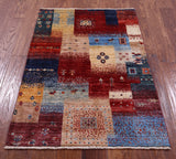 Tribal Persian Gabbeh Hand Knotted Wool Rug - 2' 9" X 4' 1" - Golden Nile