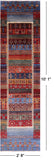 Tribal Persian Gabbeh Hand Knotted Wool Runner Rug - 2' 8" X 10' 1" - Golden Nile