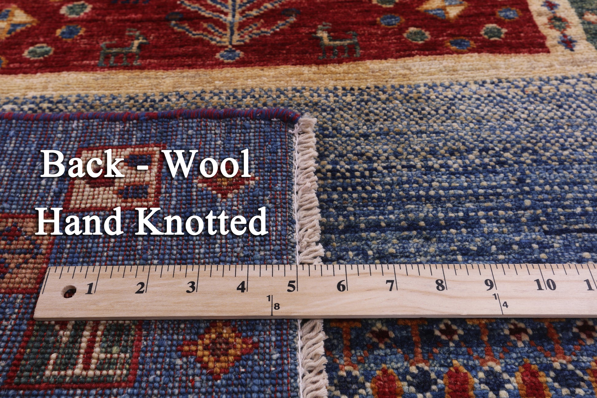 Tribal Persian Gabbeh Hand Knotted Wool Runner Rug - 2' 8" X 10' 1" - Golden Nile