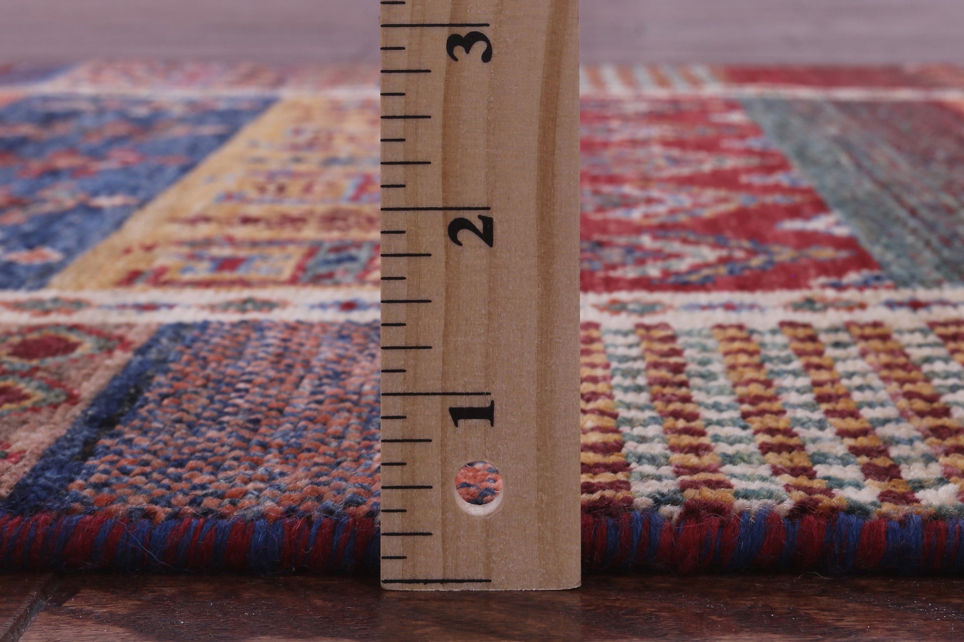 Tribal Persian Gabbeh Hand Knotted Wool Runner Rug - 2' 8" X 10' 1" - Golden Nile