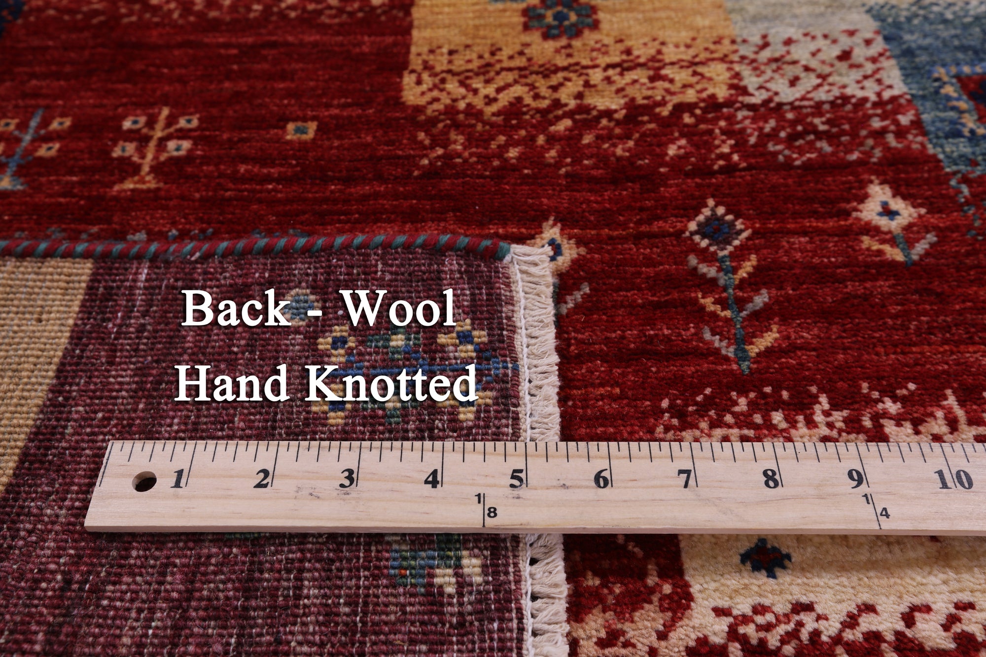 Tribal Persian Gabbeh Hand Knotted Wool Rug - 2' 7" X 4' 1" - Golden Nile