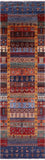 Tribal Persian Gabbeh Hand Knotted Wool Runner Rug - 2' 8" X 9' 9" - Golden Nile