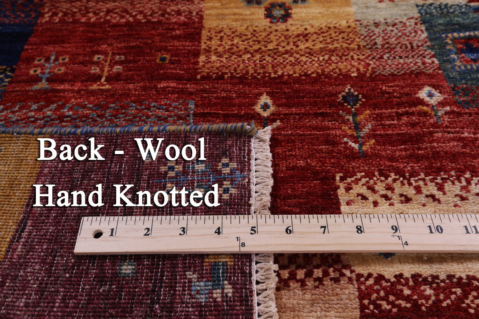 Tribal Persian Gabbeh Hand Knotted Wool Rug - 2' 8" X 4' 0" - Golden Nile