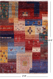 Tribal Persian Gabbeh Hand Knotted Wool Rug - 2' 8" X 4' 0" - Golden Nile
