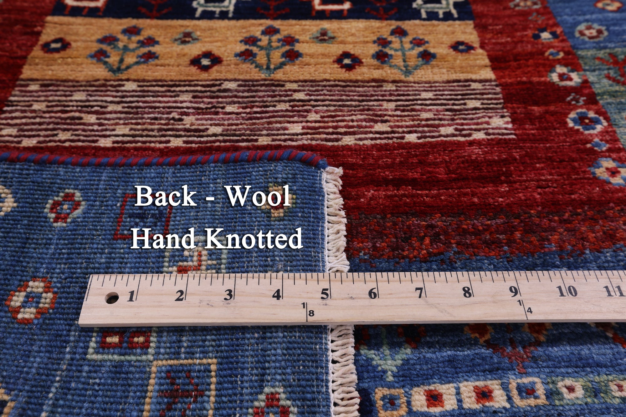 Tribal Persian Gabbeh Hand Knotted Wool Rug - 2' 8" X 4' 4" - Golden Nile