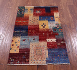 Tribal Persian Gabbeh Handmade Wool Rug - 2' 7" X 4' 0" - Golden Nile