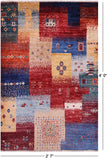 Tribal Persian Gabbeh Handmade Wool Rug - 2' 7" X 4' 0" - Golden Nile