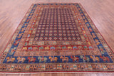 Antiqued Pazyryk Historical Design Handmade Wool Rug - 9' 0" X 11' 9" - Golden Nile