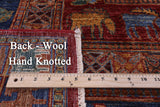 Antiqued Pazyryk Historical Design Handmade Wool Rug - 9' 0" X 11' 9" - Golden Nile