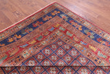 Antiqued Pazyryk Historical Design Handmade Wool Rug - 9' 0" X 11' 9" - Golden Nile