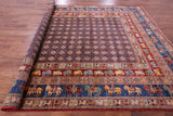 Antiqued Pazyryk Historical Design Hand Knotted Wool Rug - 9' 0" X 11' 9" - Golden Nile