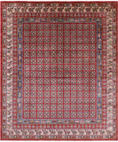 Antiqued Pazyryk Historical Design Handmade Wool Rug - 8' 2" X 9' 10" - Golden Nile