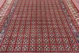Antiqued Pazyryk Historical Design Handmade Wool Rug - 8' 2" X 9' 10" - Golden Nile