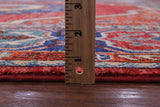 Red Persian Fine Serapi Hand Knotted Wool Rug - 8' 2" X 9' 8" - Golden Nile