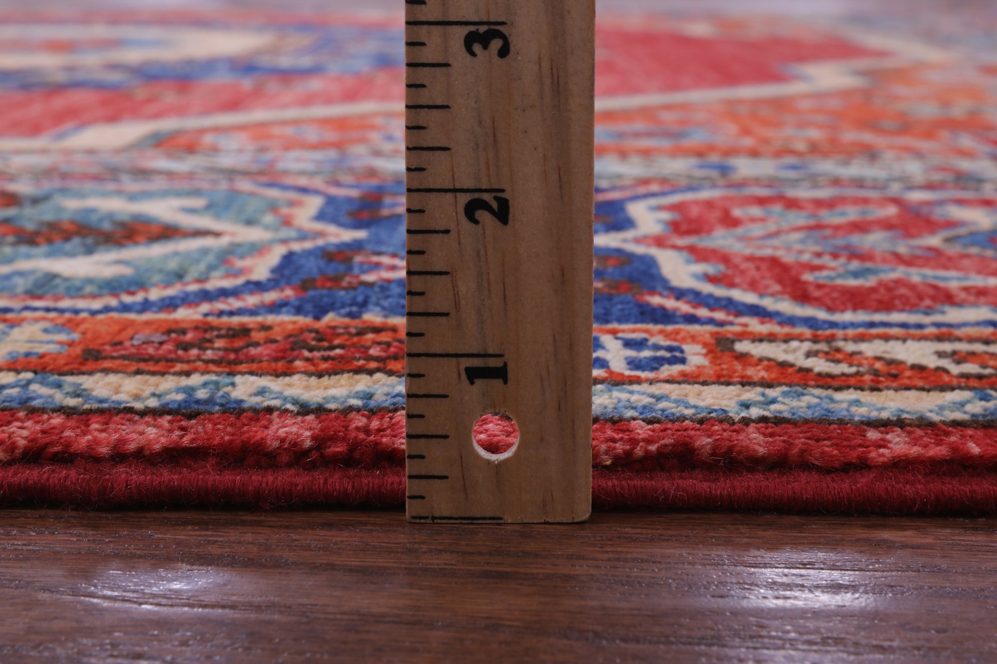 Red Persian Fine Serapi Hand Knotted Wool Rug - 8' 2" X 9' 8" - Golden Nile