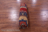 Red Persian Fine Serapi Hand Knotted Wool Rug - 8' 2" X 9' 8" - Golden Nile