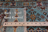Blue Khorjin Persian Gabbeh Hand Knotted Wool Rug - 6' 4" X 10' 2" - Golden Nile
