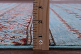 Blue Khorjin Persian Gabbeh Hand Knotted Wool Rug - 6' 4" X 10' 2" - Golden Nile