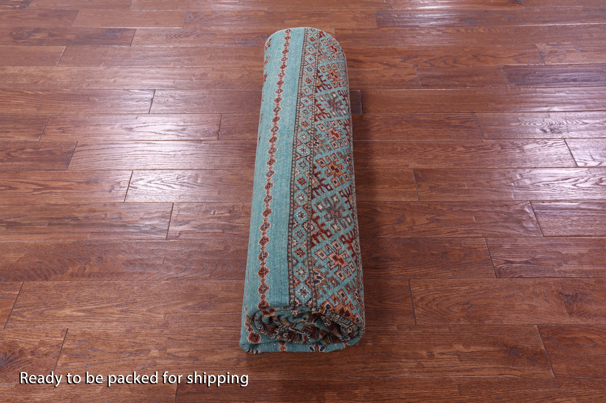 Blue Khorjin Persian Gabbeh Hand Knotted Wool Rug - 6' 7" X 9' 6" - Golden Nile