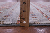 Grey Khorjin Persian Gabbeh Handmade Wool Rug - 5' 6" X 7' 11" - Golden Nile