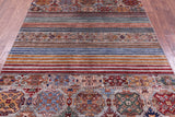 Khorjin Persian Gabbeh Hand Knotted Wool Rug - 5' 8" X 8' 4" - Golden Nile