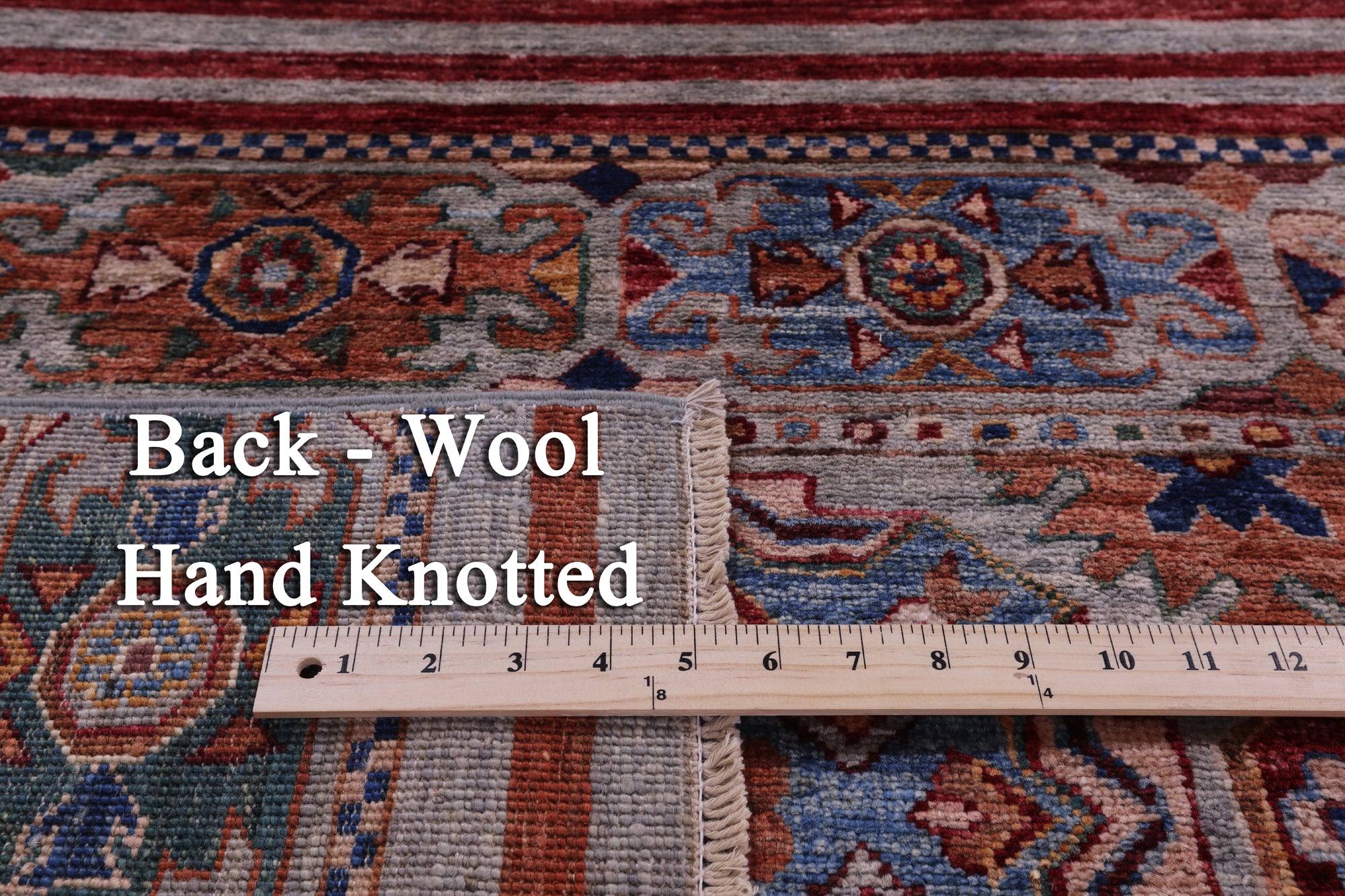 Khorjin Persian Gabbeh Hand Knotted Wool Rug - 5' 8" X 8' 4" - Golden Nile