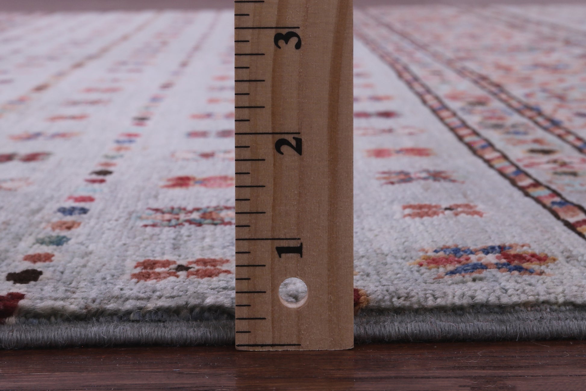 Grey Khorjin Persian Gabbeh Hand Knotted Wool Rug - 5' 5" X 7' 7" - Golden Nile