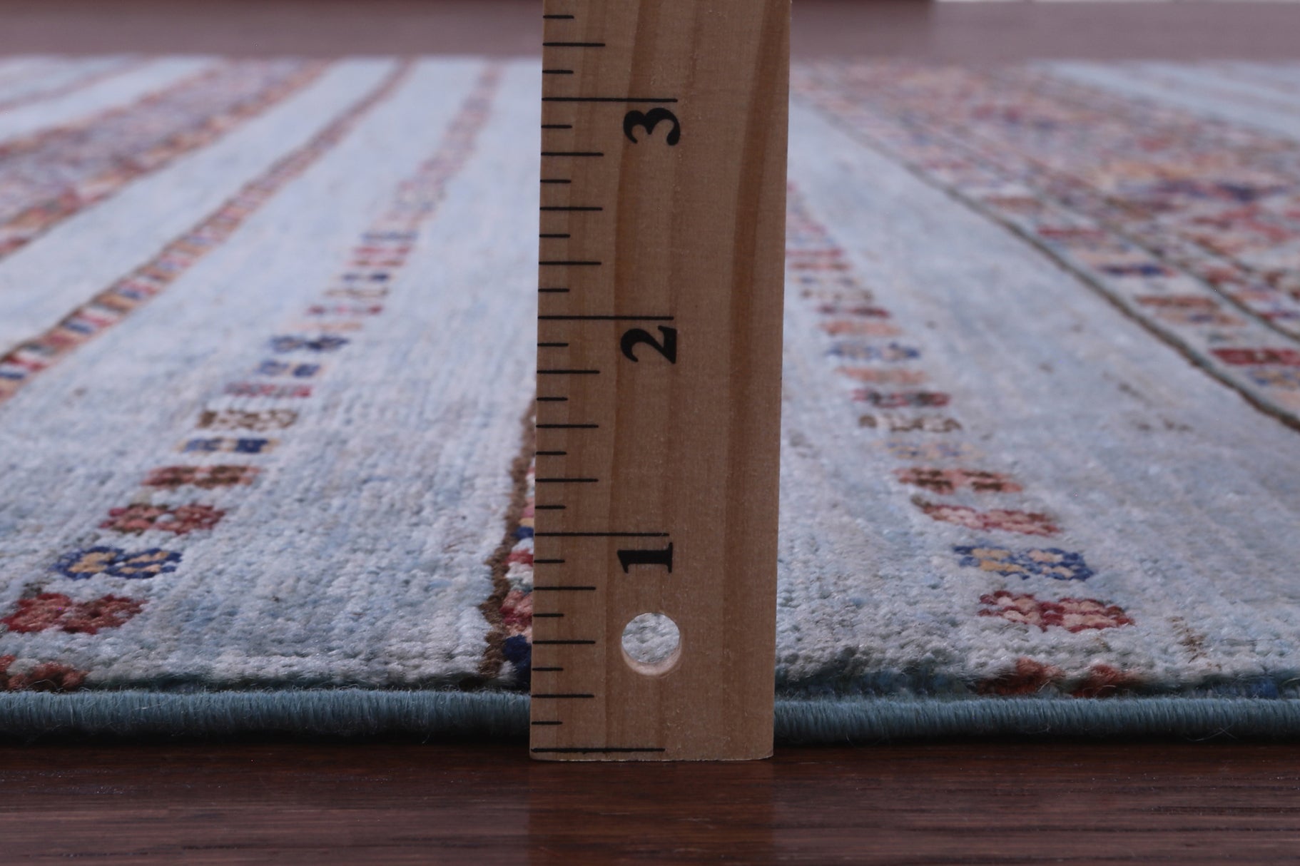 Blue Khorjin Persian Gabbeh Hand Knotted Wool Rug - 5' 5" X 7' 8" - Golden Nile